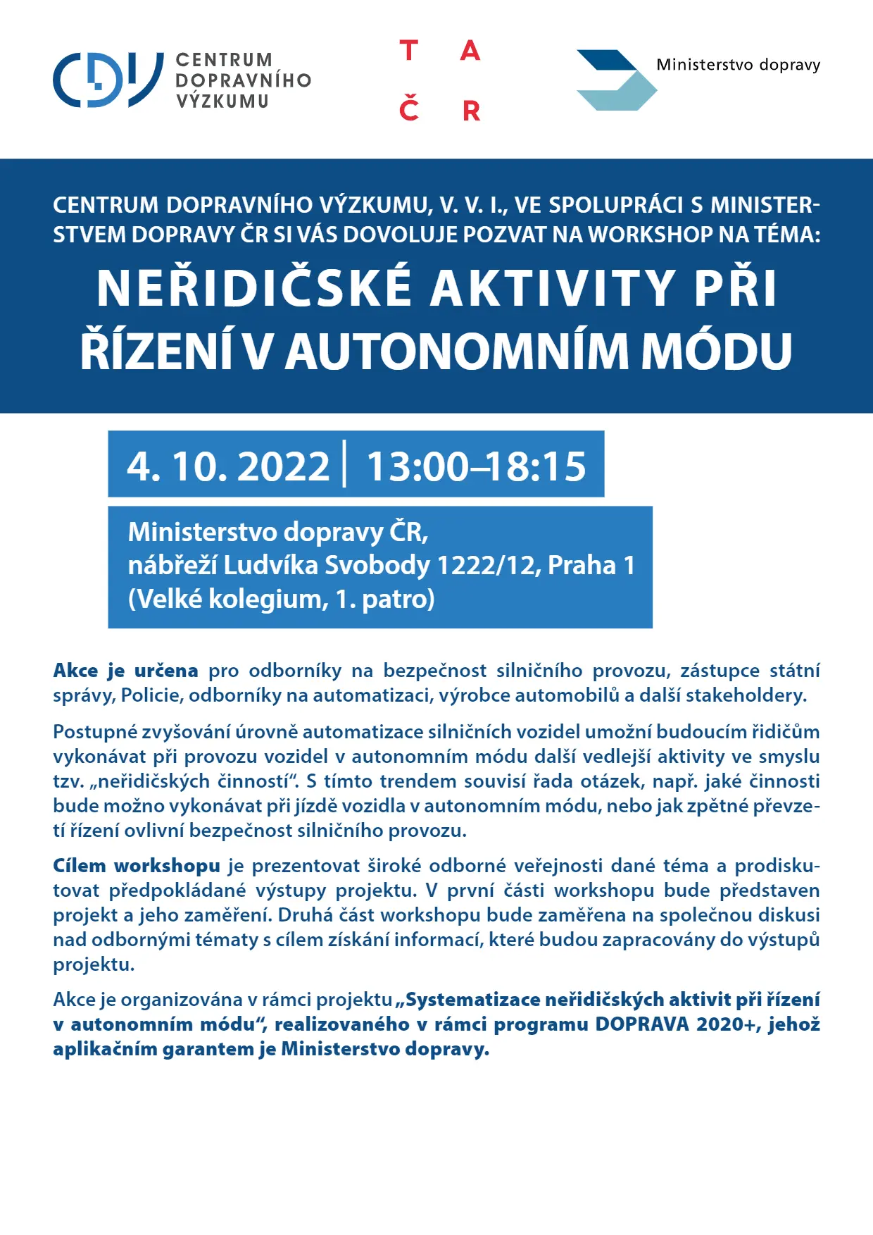 Program workshopu